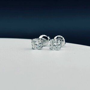 5mm Moissanite Stud Earrings | Passes Diamond Tester | 925 Silver